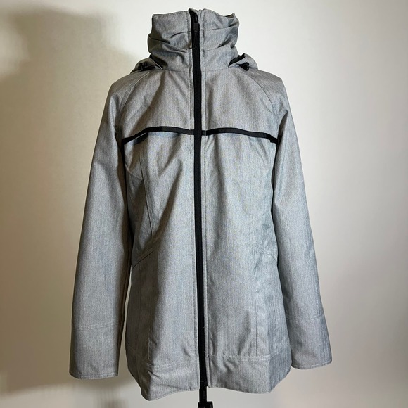 Mondetta Gray Hooded Full Zip Light Weight Jacket Womens Size Small S Spring - Picture 2 of 12